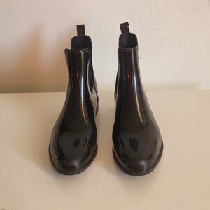 Lauren Ralph Lauren Tally-Bo-Rai women's Ankle black Rain Boot Size 6B